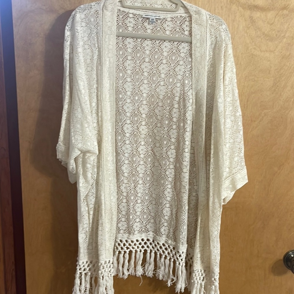 Fringe cardigan